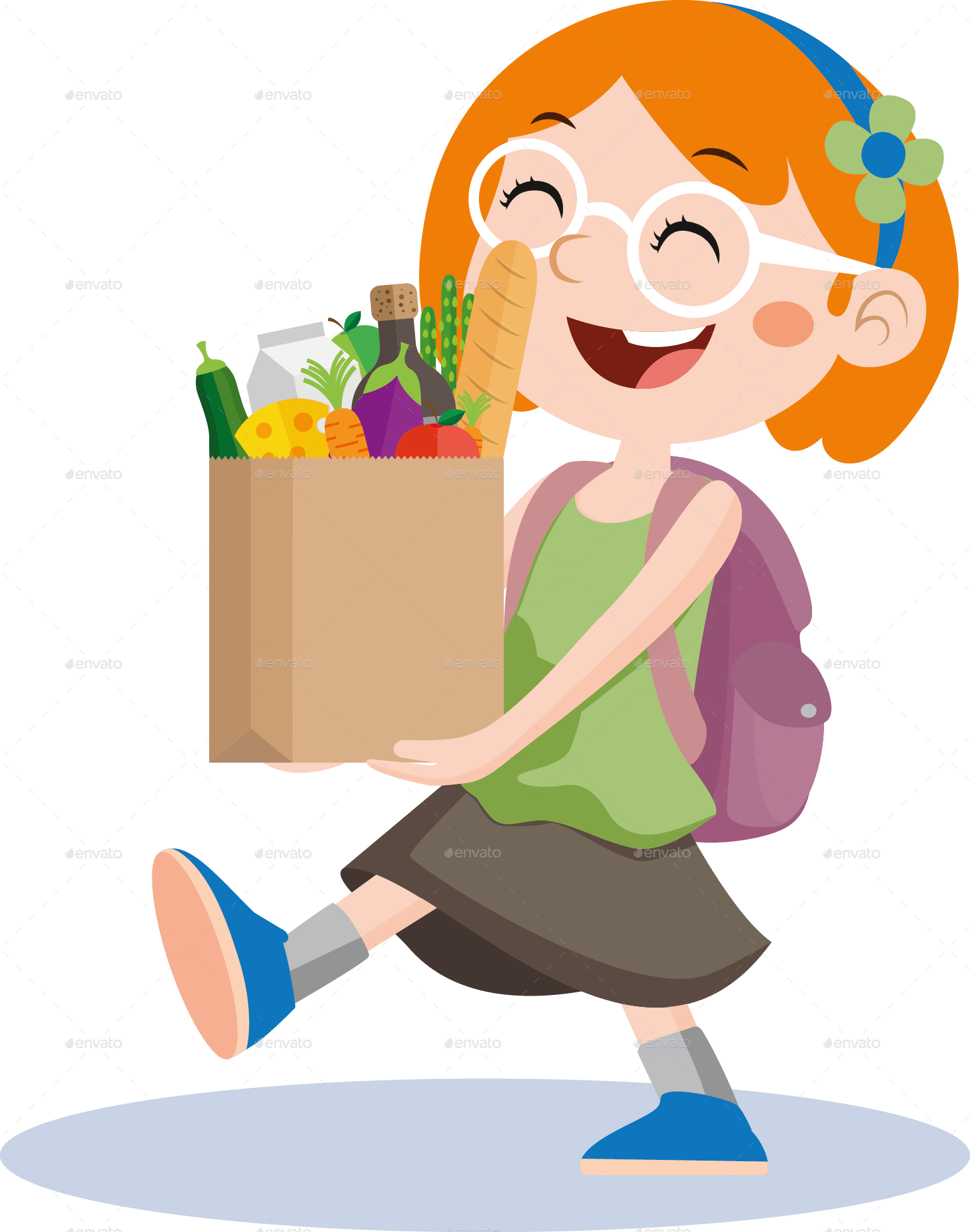 Shopping Kids, Vectors GraphicRiver